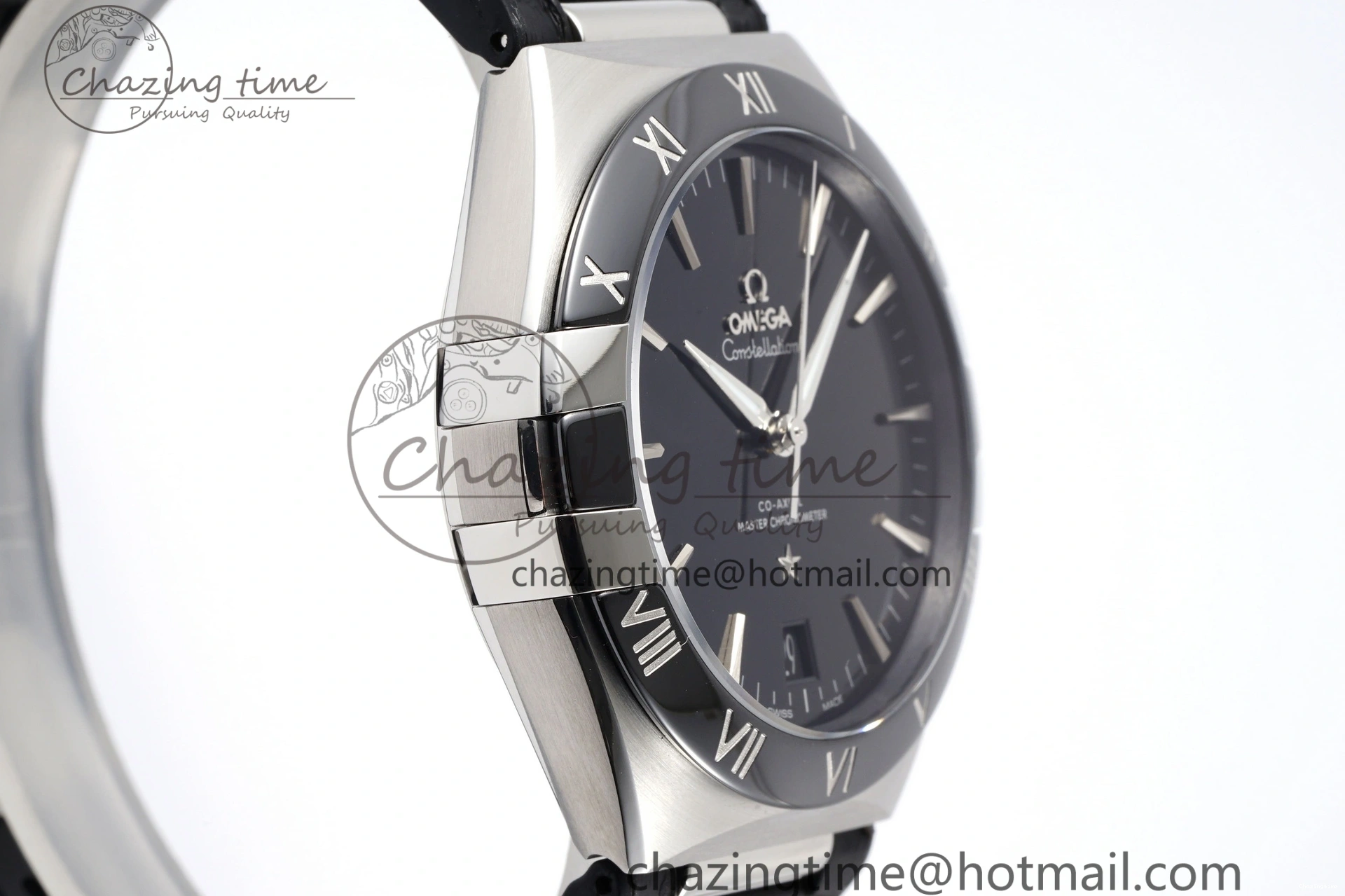 0426 Constellation Black Ceramic SS SBF 1:1 Best Edition Black Dial on Black Gummy Strap A8900 Super Clone TimelessDesign 7798